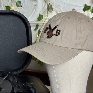 Pacsun Embroidered Playboy Tan Hat Cap